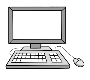 Zeichnung eines Computers